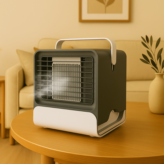USB Mini Air Cooler & Purifier | Negative Ion Cool Fan with Humidifier