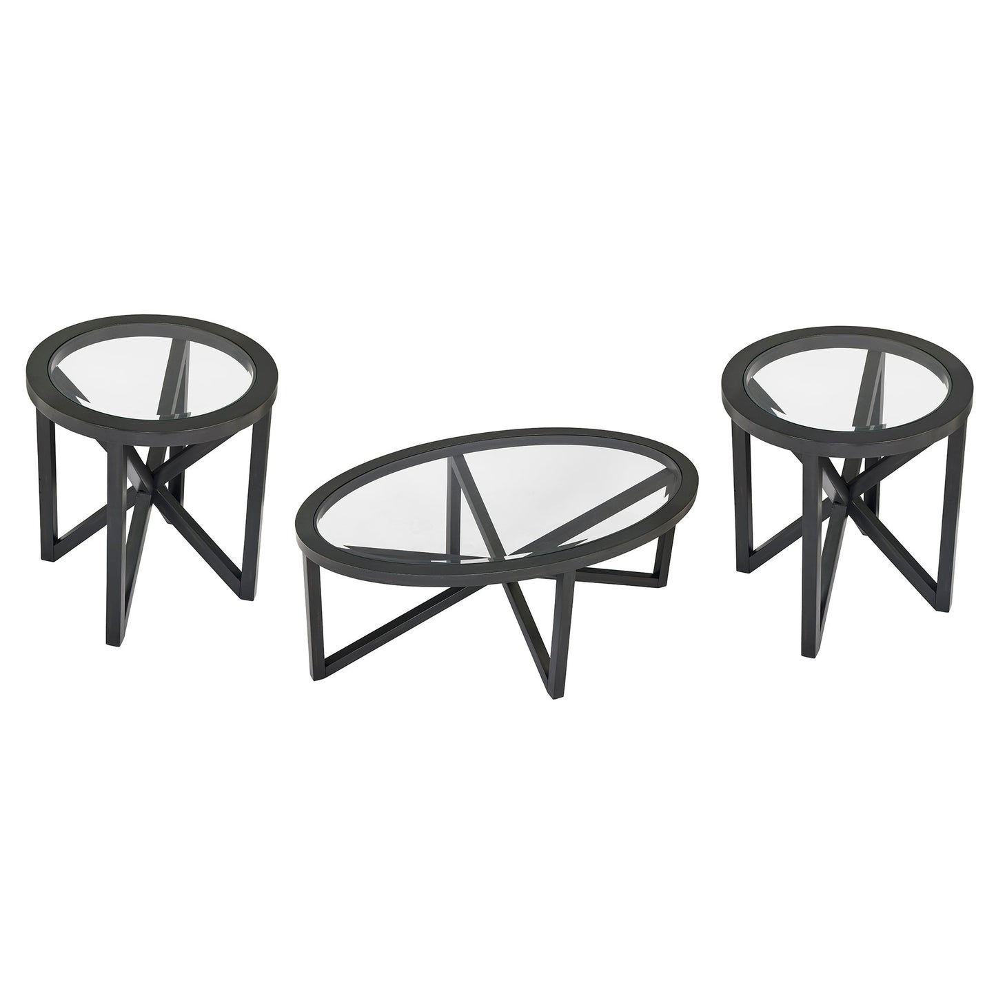 Modern simple glass coffee table, tempered glass coffee table solid