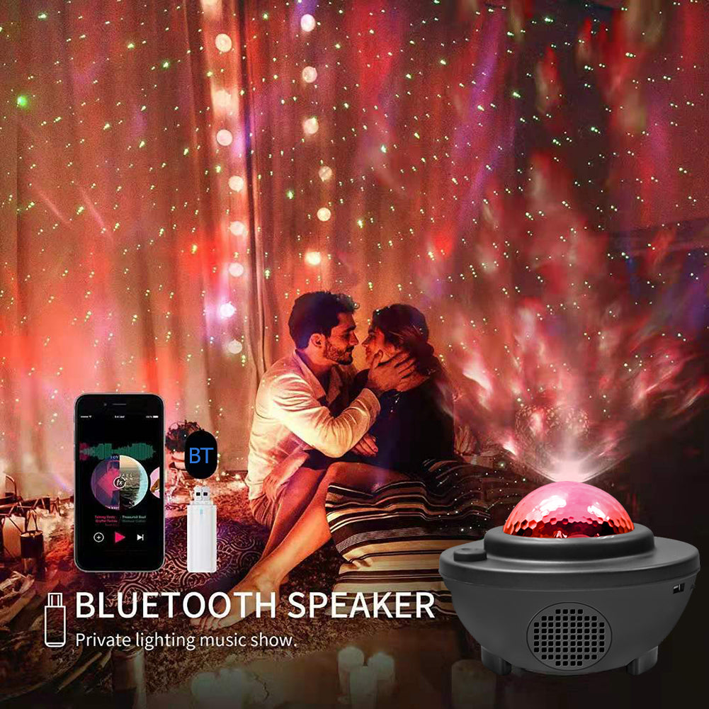 Starry Galaxy Projector with Bluetooth Speaker & Remote Control