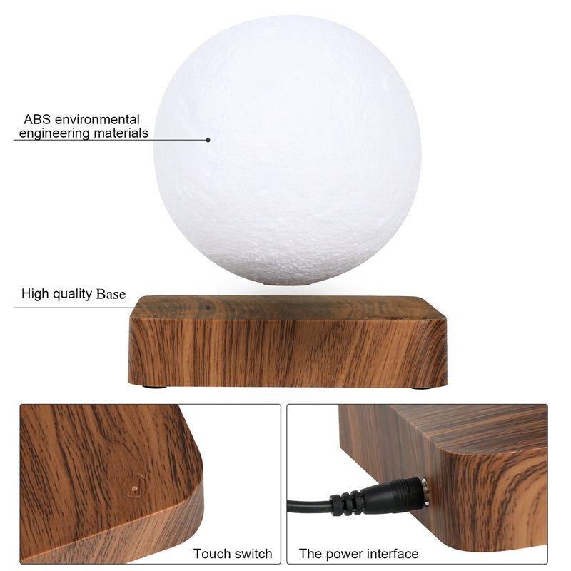 3D Magnetic Levitation Moon Lamp | Floating LED Night Light