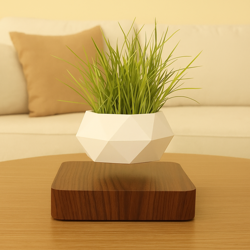 Magnetic Levitating Bonsai Flowerpot | Rotating 360° Air Planter